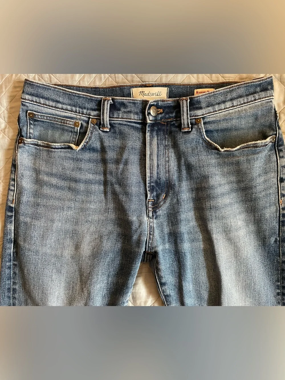 Madewell Relaxed Taper Stretch Selvedge Jeans in Barrington Wash Size 32
NQ521 - Picture 8 of 11